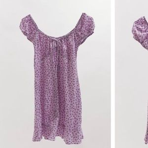 Motel Rocks Galaca Mini Dress in Ditsy Rose Lilac